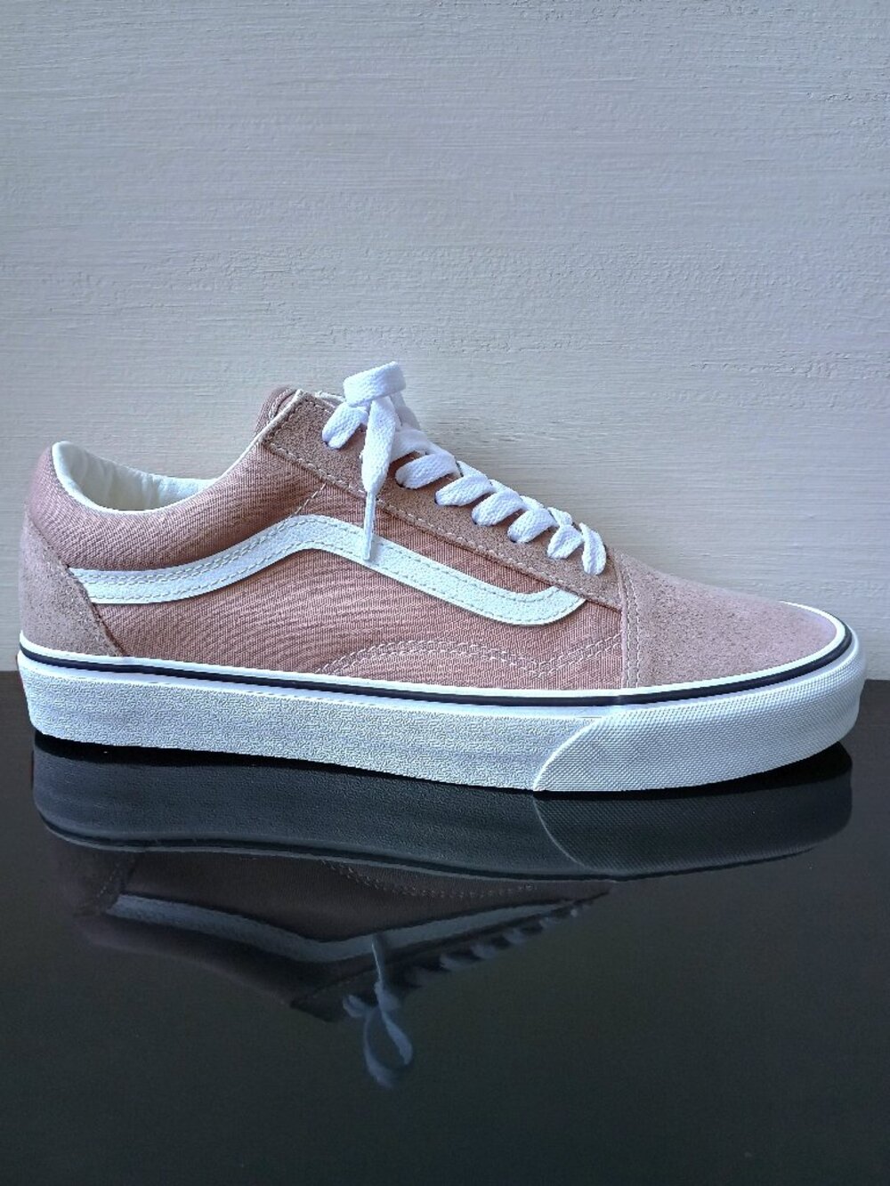 Vans Men's Old Skool Suede/Canvas in Fresh & Airy Look Ethereal/True White